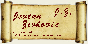 Jevtan Živković vizit kartica